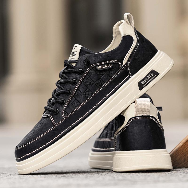 

Мужская обувь в европейском стиле, новая весенне-осенняя повседневная и удобная обувь на доске без шнуровки, простая мужская обувь на мягкой подошве, белая обувь, модная обувь 44