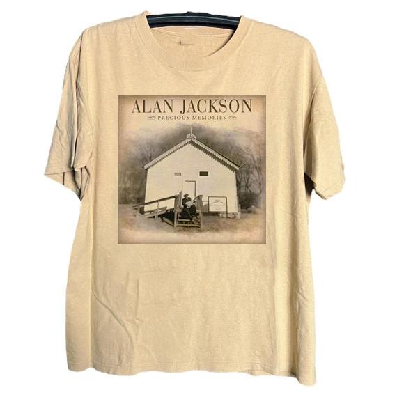 Alan Jackson Precious Memories Cotton Sand Color T Shirt Full Size S-5XL Unisex T-Shirt S