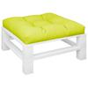 Pallet Cushion Neon Green 70x70x12 Cm Fabric