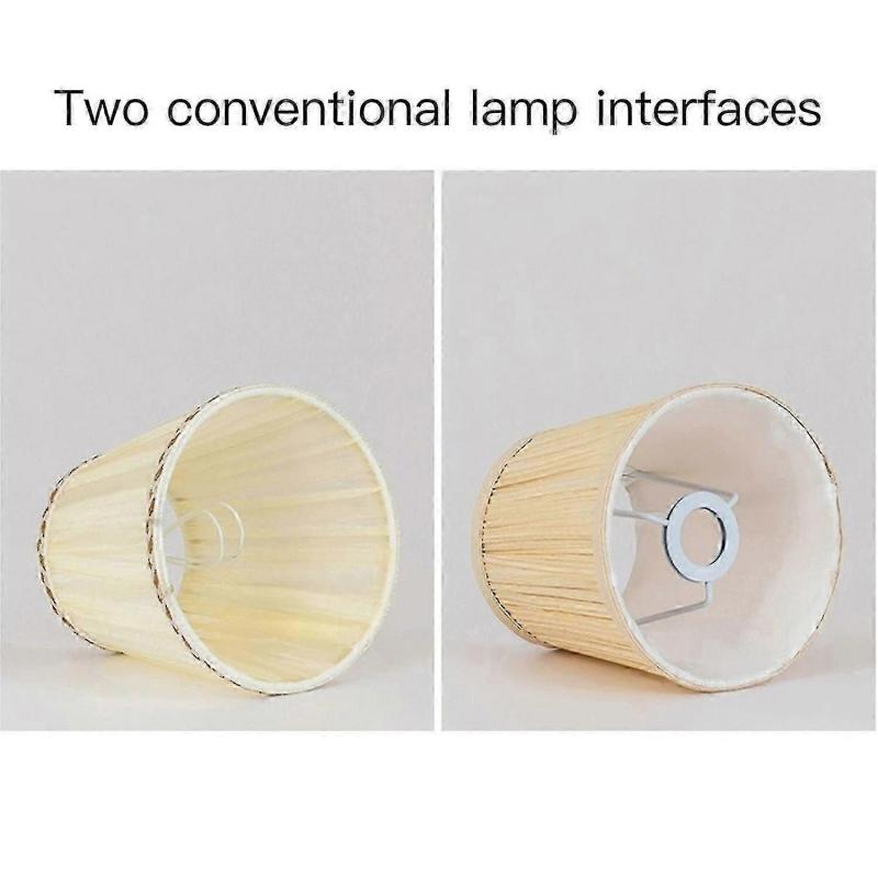 (6 Pack) Small Black And Gold Lamp Shades With E14 Socket For Table And Floor Lamps