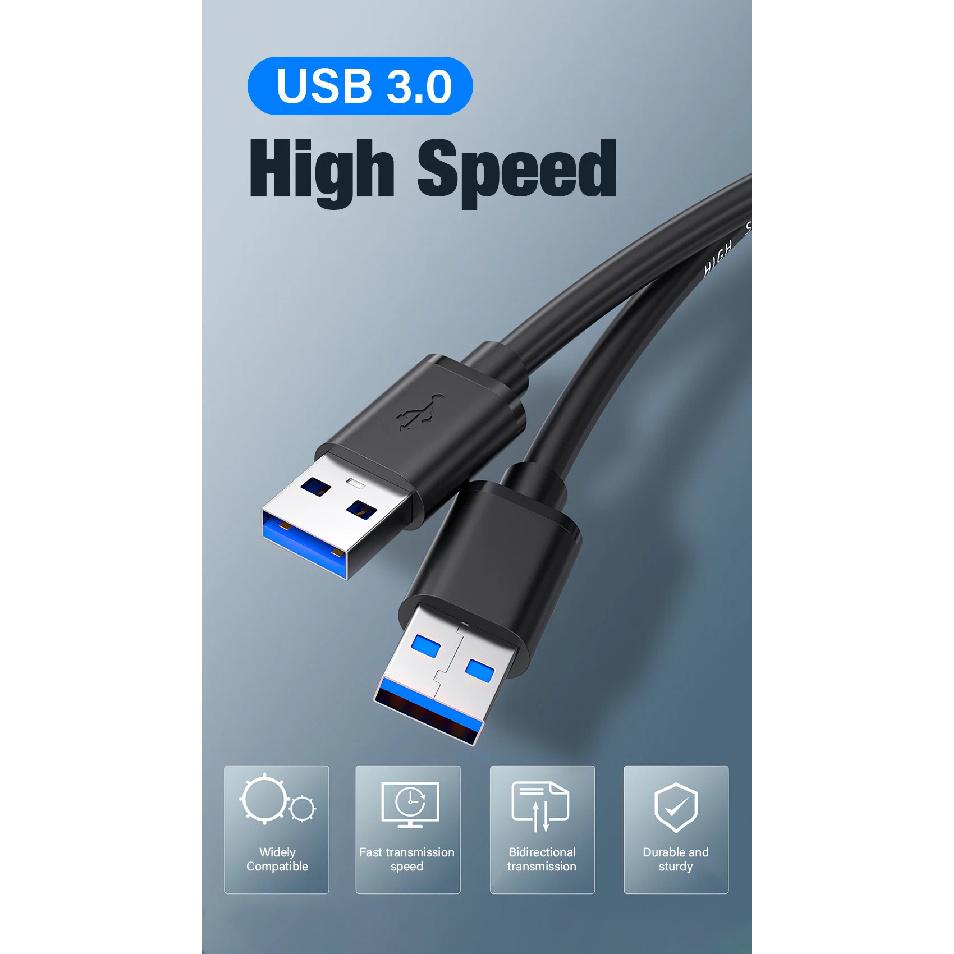 High quality 0.5/5 M USB Extension Cable 3.0 Data Cord For Laptop TV SSD USB 3 0 Male to Male  Computer Camera Printer Connector