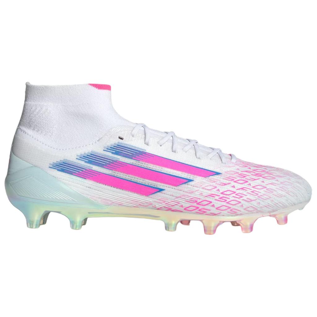 Adidas  Adizero F50 Sparkfusion Elite Mid FG AG Future Icons Trinity Pack Women Sneakers White Cloud-White Lucid-Pink JH7650
