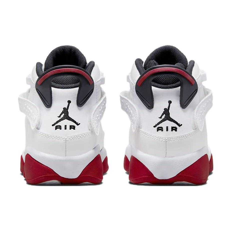 (GS) Air Jordan 6 Rings 'White University Red' Kids' 323419-160