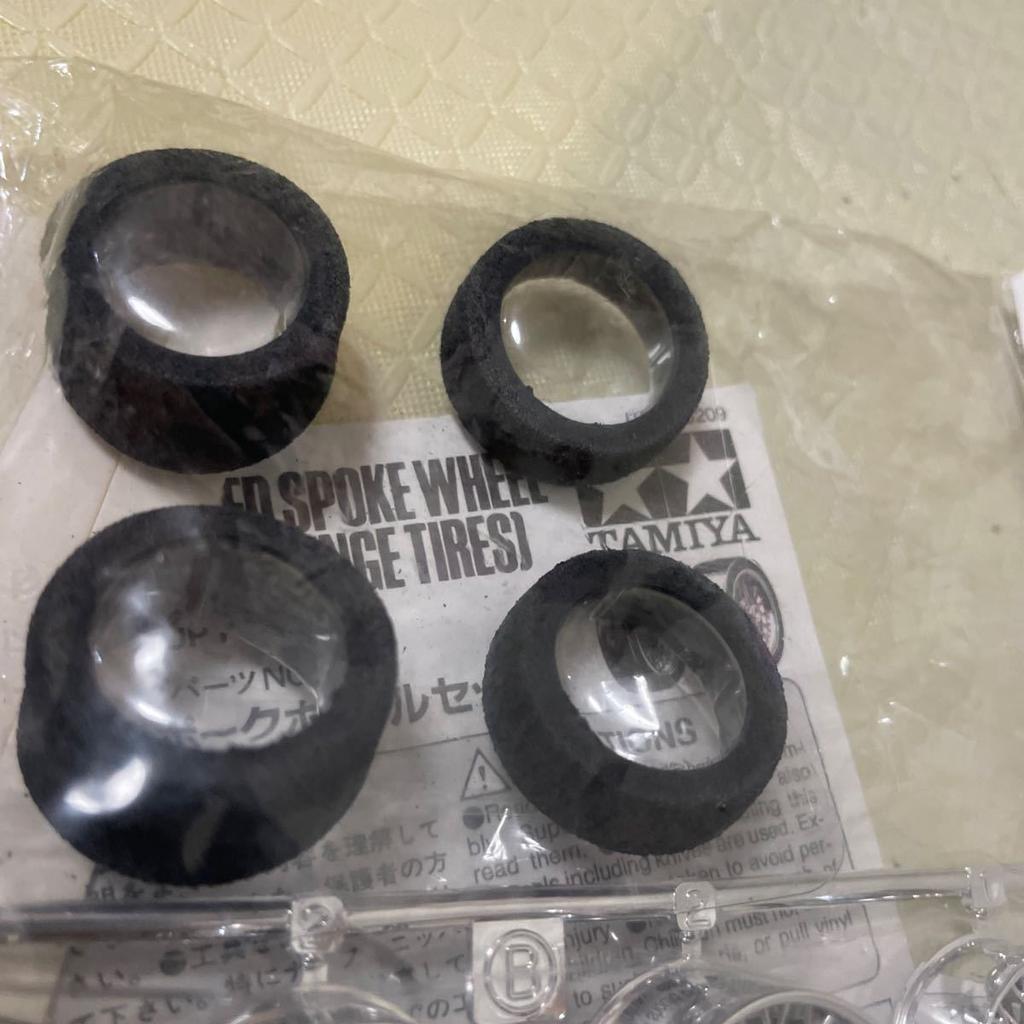 Mini 4WD Plated Spoke Wheel Set Reston Sponge Tamiya TAMIYA Tamiya Go Parts Wheels (with Tires) Let's &