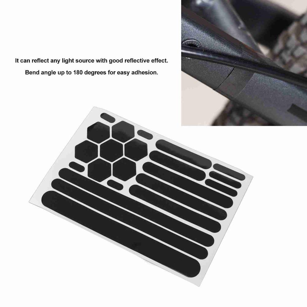 10Sheet High Visibility Bike Reflective Decals Reflective Helmet Stickers  Motorcycle Helmet