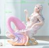 Nordic Resin Cute Mermaid Princess Figurines Fish Tank Ornaments Kawaii Decor Home Furnishing Decoration Crafts Birthday Gifts