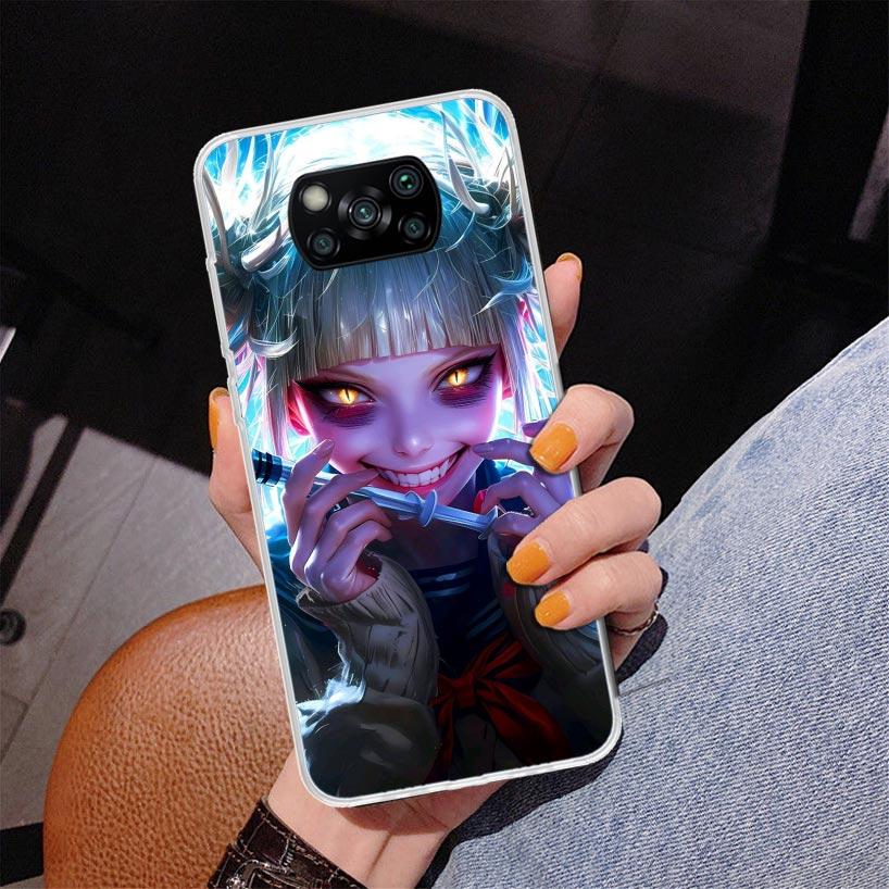 Himiko Toga My Hero Fashion Phnoe Case for Xiaomi Poco X5 X6 X7 Pro X4 Gt F7 Ultra M8 M7 Redmi 15C 15 13C 13 12C 12 Unique Cover
