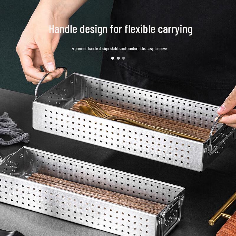 FATTBAO 304 Stainless Steel Chopstick & Utensil Drainer