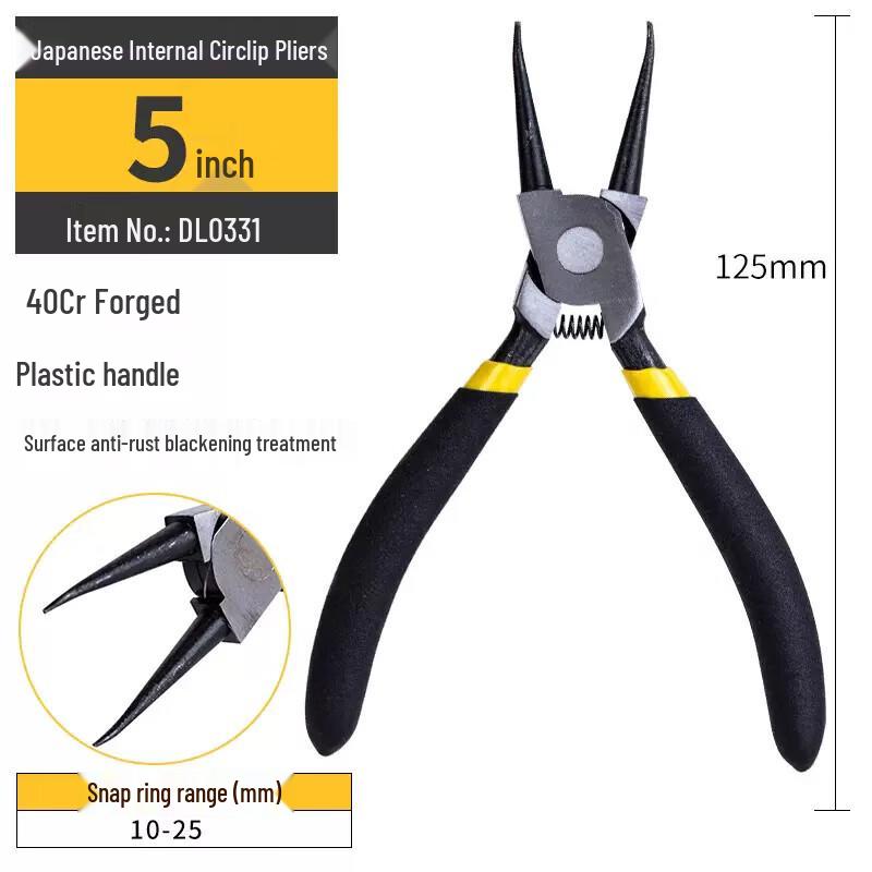 Deli Industrial Grade Multi-Function Snap Ring Pliers