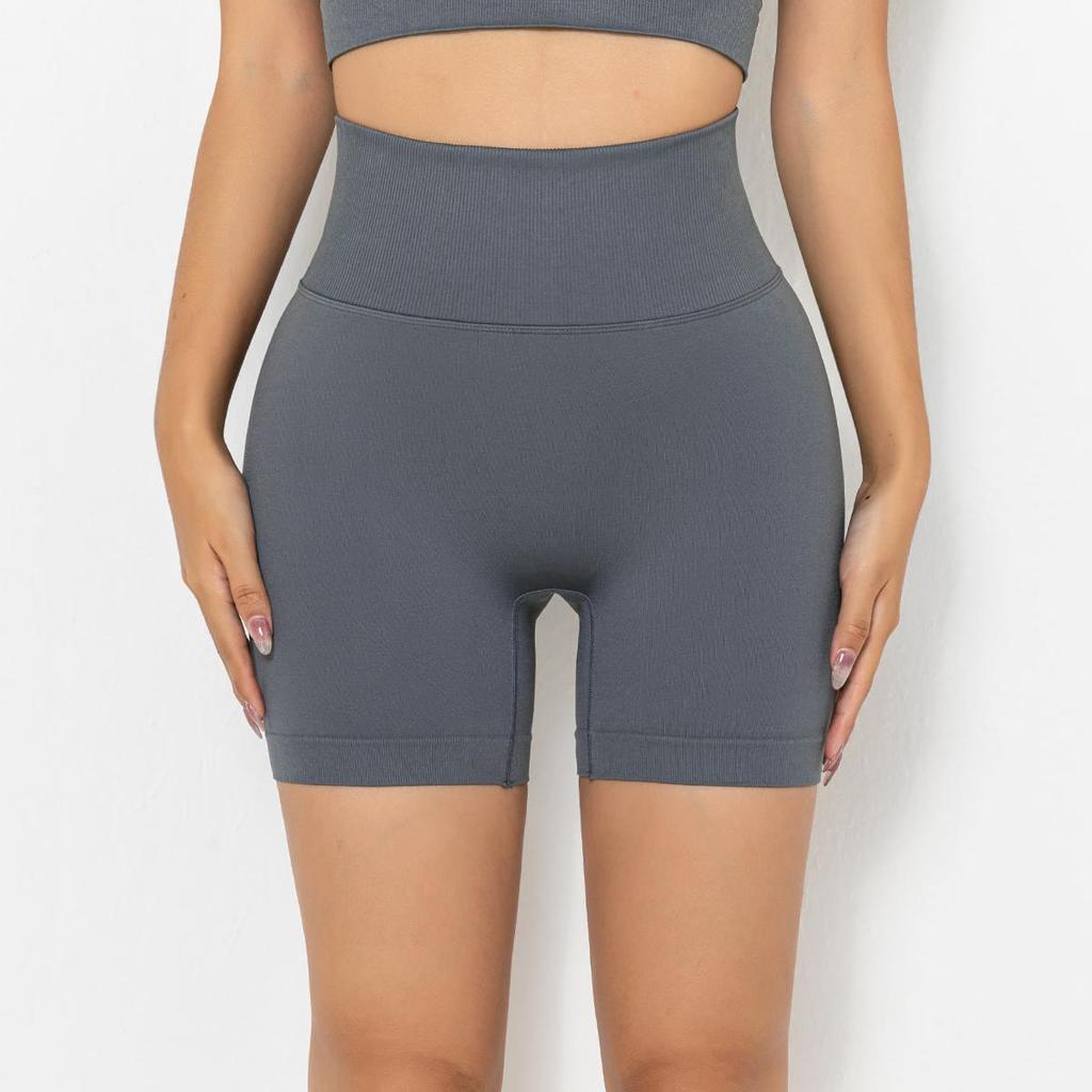 Jóga Krátké Dámské Bezešvé Fitness Kalhoty Vysoký Pas Gym Scanties Sportovní oblečení Cvičení Běh Breechcloth