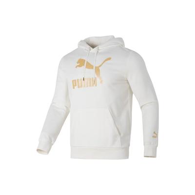 Puma Felpa casual con stampa di lettere da uomo felpe Bianco 625822-65