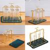 Innovative Glass Cup Drying Rack with Water Catching Feature Home Accessory for Clean and Dry Countertops Storage