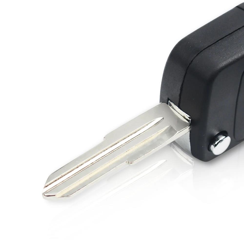 KEYYOU Replacement Folding 3 Buttons Remote Key Case Shell for CHEVROLET Cruze Spark Flip Remote Key Fob 3 Button