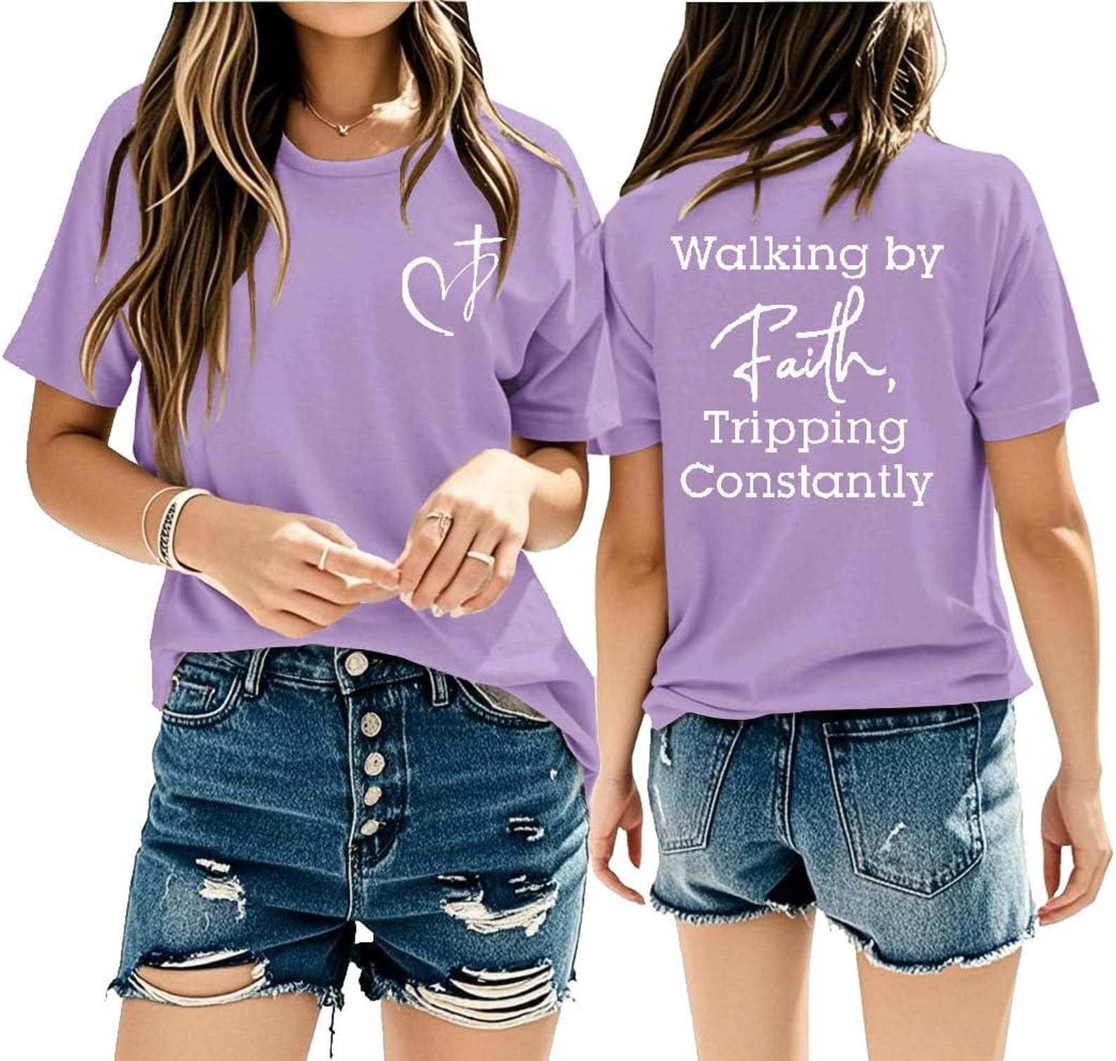 Faith Shirt, Funny Christian Tee, Vintage Jesus Clothing, Inspirational Tops S