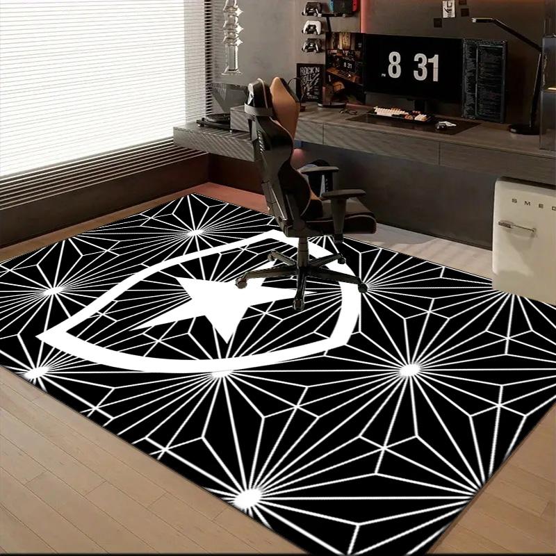 Botafogo Football Club Printed Office Carpet Chair Cushion Entryway Rug, Rugs for Living Room, Bedroom Christmas gifts