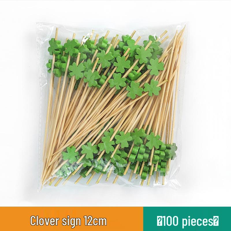 Colorful Bamboo Fruit Forks & Cocktail Skewers - Decorative & Disposable for Baking & Events