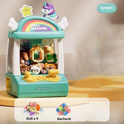 Unicorn Claw Machine Doll Machine Kids Operated Play Game Mini Claw Catch Toy Crane Machines Egg Doll For Gift Toy Claw Machine