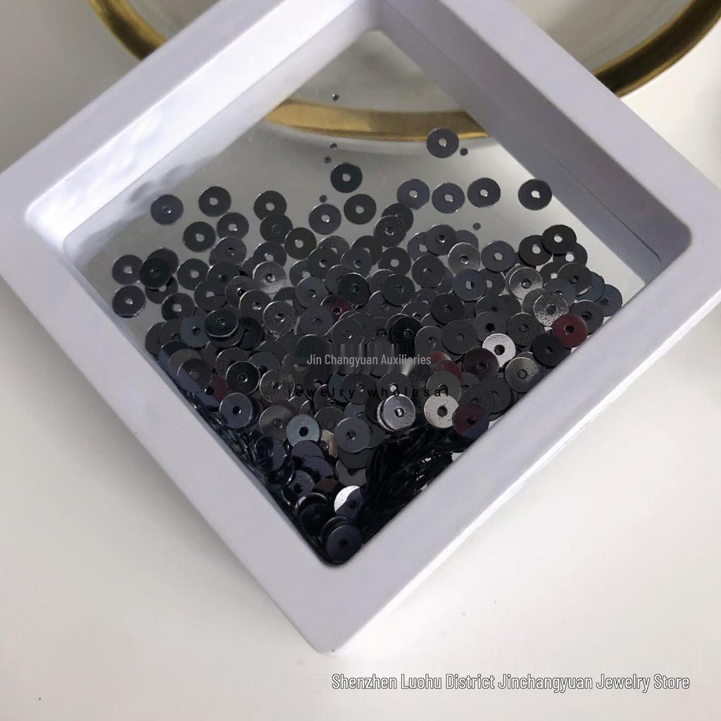 Deep Blue Series: 12-Color Seed Bead & Sequin Set for DIY Clothing Accessories