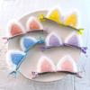 Kids Plush Cat Ear Hair Clips, Warm Winter Autumn Hair Accessories for Girls, Cute Cartoon Side Clips Soft Children Hairpins Set