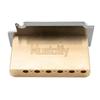 Musiclily Pro Modern 2 Point Tremolo Unit Bridge 40mm Solid Brass Block for Squier Strat Electric Chrome 10.5mm Guitar,