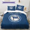 Hertha BSC Custom Name Pattern Bedding,Quilt Set Quilt Cover Pillowcase Home Birthday Gift(1 * Duvet Cover + 2 * Pillowcase, Without Core)