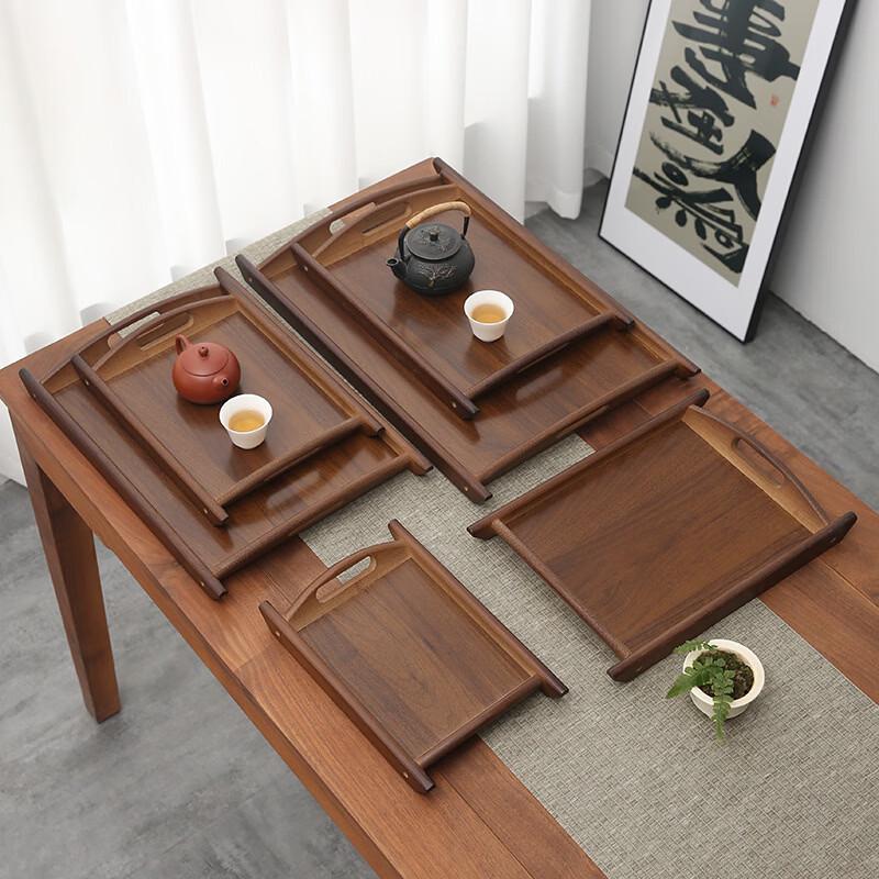 ZISIZ Rechteckige Bambus-Abtropf-Servierplatte