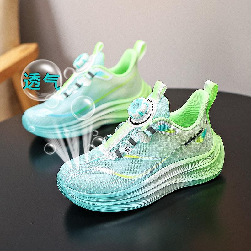 Boys' shoes spring and summer new children's sports shoes medium and older children's single mesh breathable mesh cloth training shoes running trend