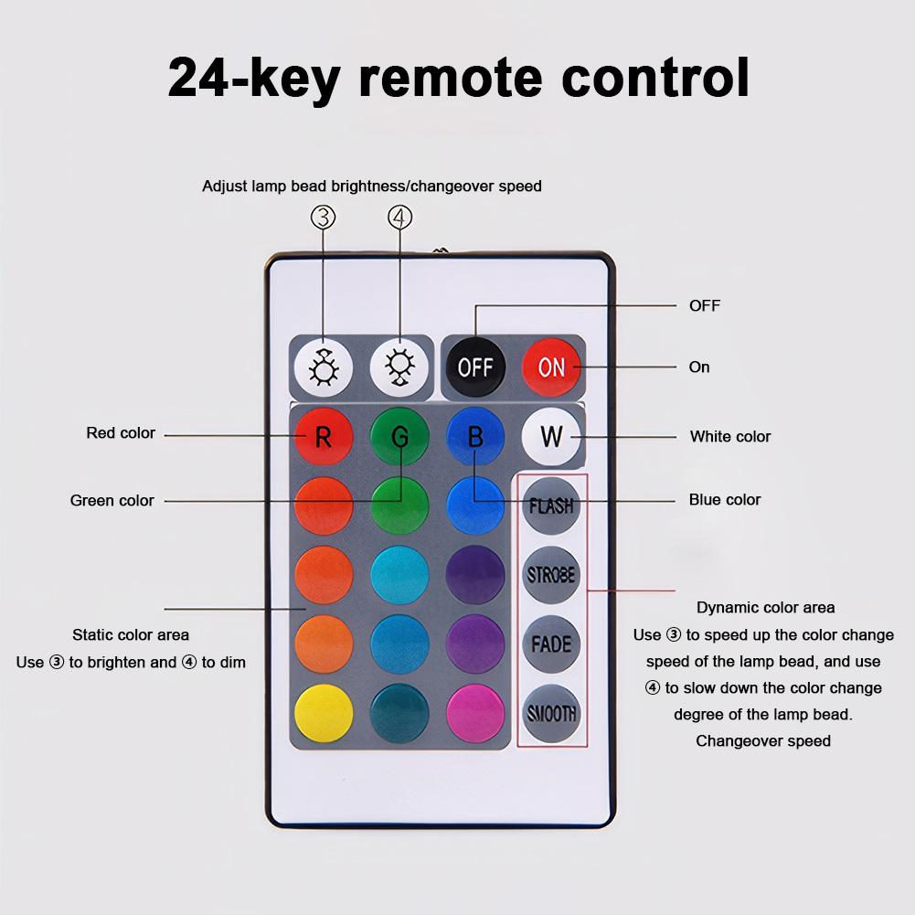 3-inchLED Glowing Ball Light w/Remote RGB Color Changing Globe Mood Lamp 16 Colors Waterproof Ball for Garden Yard Pool Decor