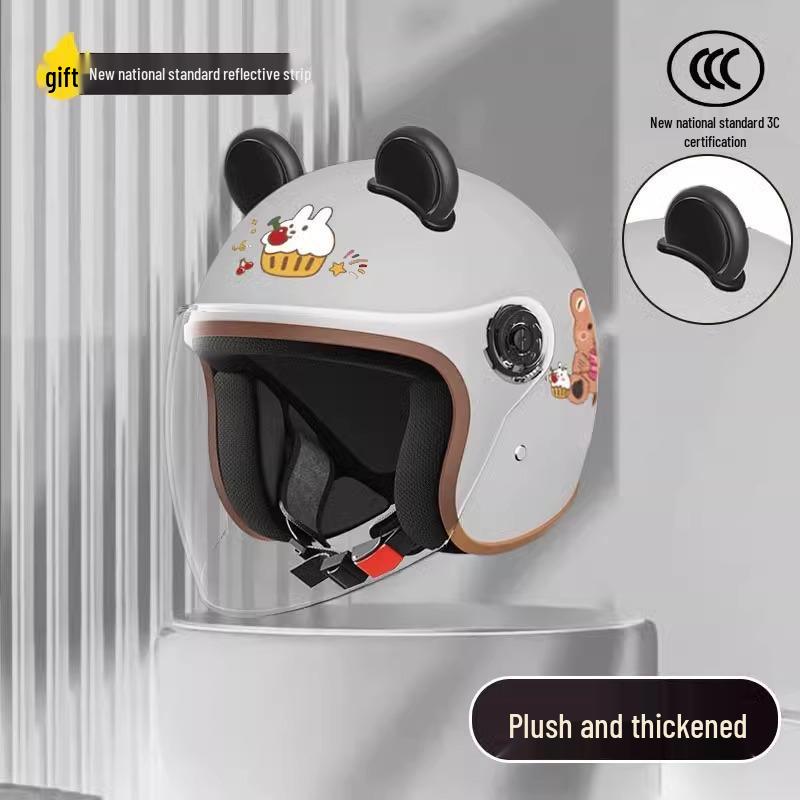 Women's Unisex Winter Warm Half Helmet for Electric Scooter/Motorcycle with Free Shipping
