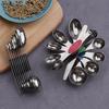 Stainless Steel Magnetic Measuring Spoons: 9-Piece Double-Ended Set for Baking & Seasoning in Home Kitchen