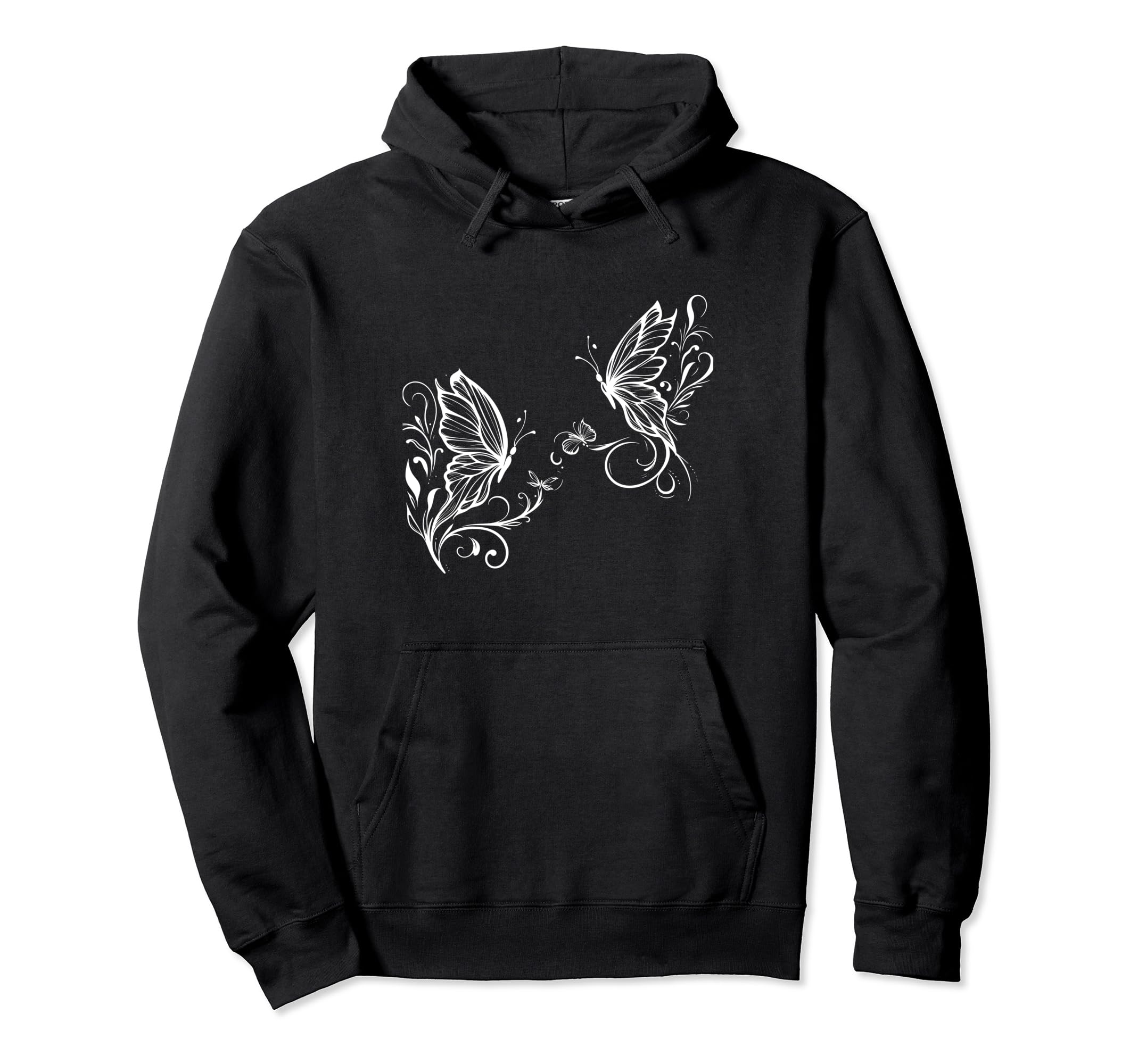 

Elegant Butterfly Duo Transformation Day Hoodie Valentine s чёрный