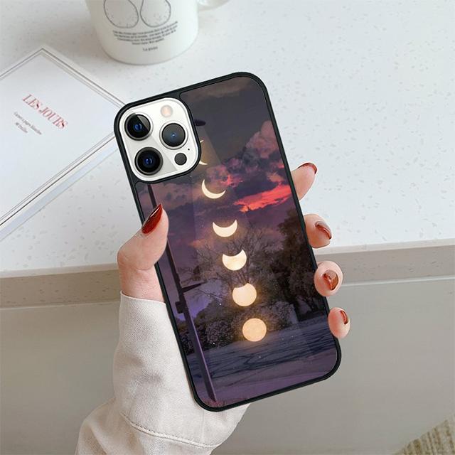 MOON PHASES Phone Case For iPhone 17 Air 14 15 16 13 12 Cover For Apple iPhone 17 Air 14 15 16 Pro Max 6S Plus Coque