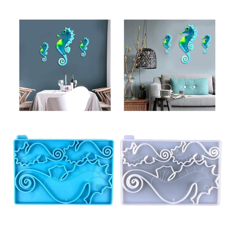 Seepferdchen Silikonform Fondant Zuckerdekor Kuchen Dekorationswerkzeuge Schokolade Gum Paste Geleeform Heimbackwerkzeug