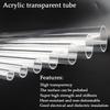 2Pcs O.D 16~60mm Transparent Acrylic Tube Aquarium Fish Tank Supplies Plexiglass Water Supply Pipe Garden Watering Fittings 50CM