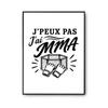 Poster I Can't I Have MMA I Can't Minimalist | Photo Paper Poster 310 G Pearlescent Finish Size A4 Format | Wall Decoration