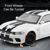 1:32 Scale Charger 1970 Classic Car Model Toy Alloy Diecasting Pull Back Sports Cars Models Sound Light Gifts for Kids Boys