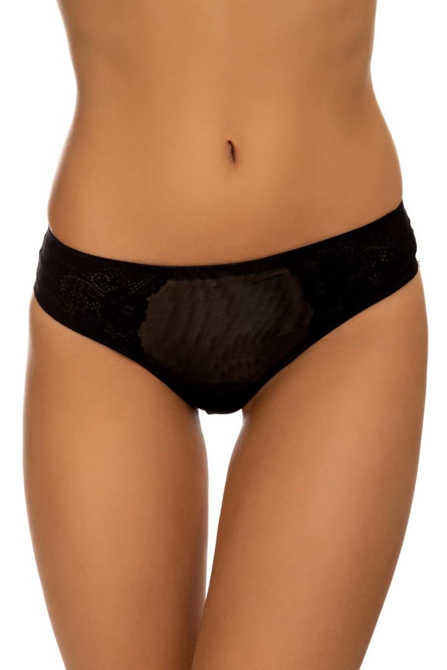 

Трусики бразиліана Marc & Andre (60679) 4(L) прозорий колір чорний