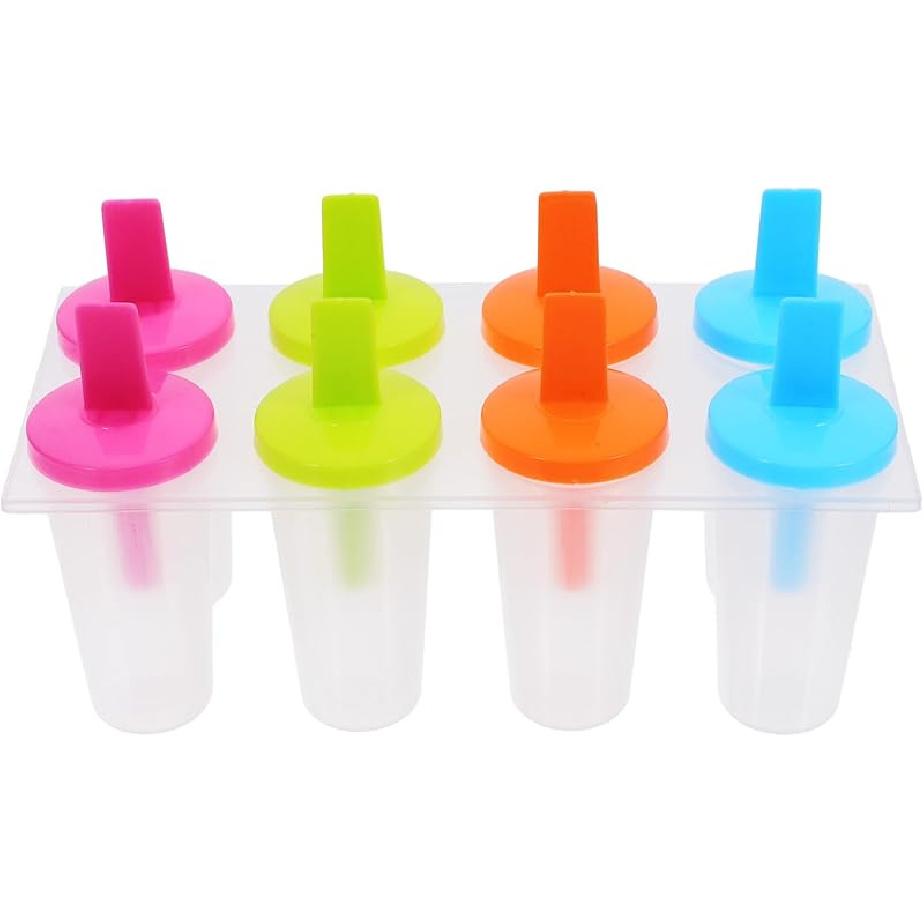 Zerodeko 24 Pcs Freezer Ice Maker Mold Popsicle Mold Stencils for Kids Home-made Popsicles Mould Tray Ice Bar Maker Ice Machine Ice Lolly Maker Ice mediumx3pcs