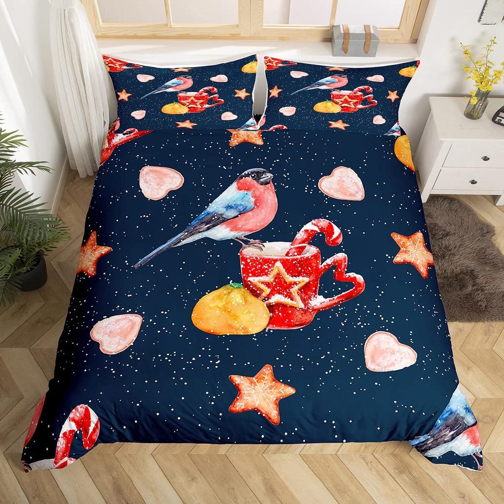 Boho Mandala Duvet Cover Collection Hummingbird Bedding Collection Microfiber Farmhouse Cute Birds Comforter Cover Queen For Kids Boys Girls