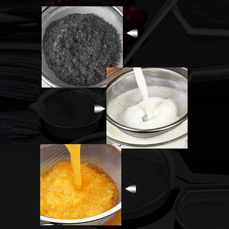 Fine Mesh Stainless Steel Colander Soy Milk Filter Oil Filter Spoon Foam Spoon Net Leak Gadgets Kitchen Accessories
