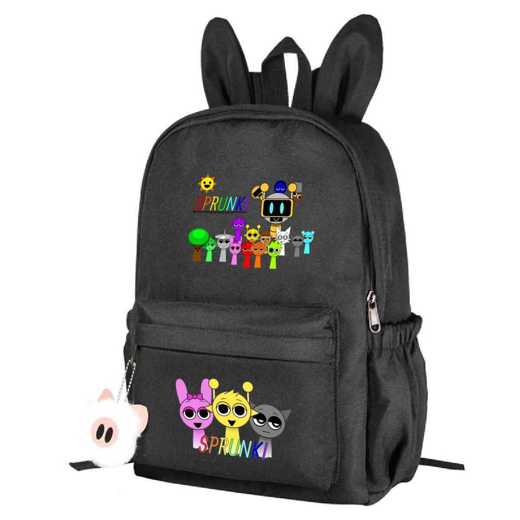 Campus Schoolbag Primary And Secondary School Students Cute Rabbit Ears Personalized Backpack Cartoon Printing
