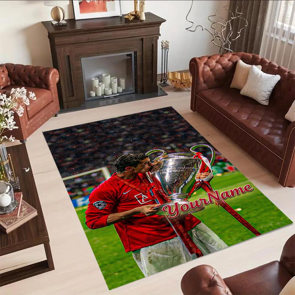 Manchester Personalized Name Carpet Perfect for Study room Dining Room Decorate room Game Room Anti-slip Rug Office home decor
