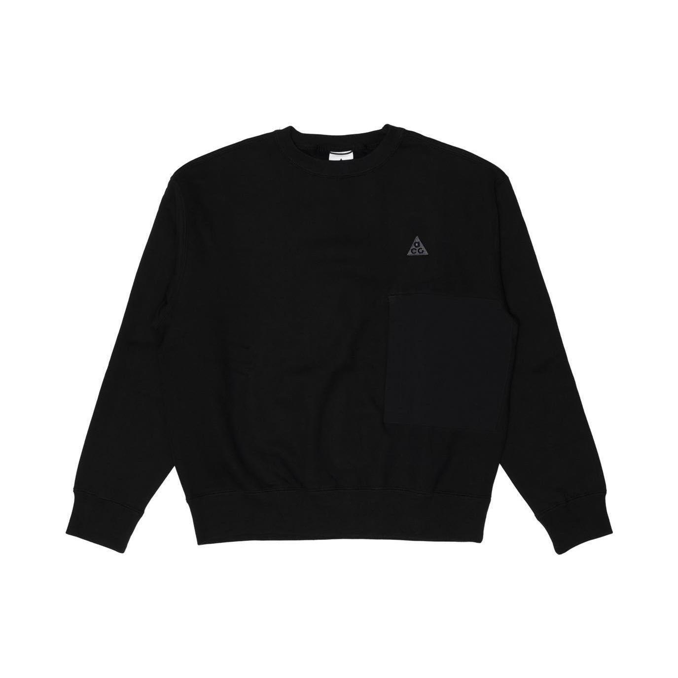Nike Acg Casual Sports Fleece Round Neck Pullover Long Sleeves Black Men s CV0683-010 S