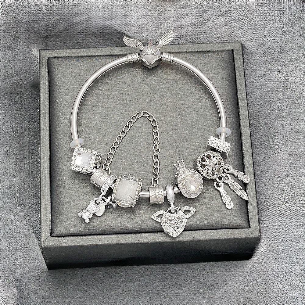 Panjia Ängelvinge DIY Avtagbart Armband – Justerbart Armband i Ins-stil