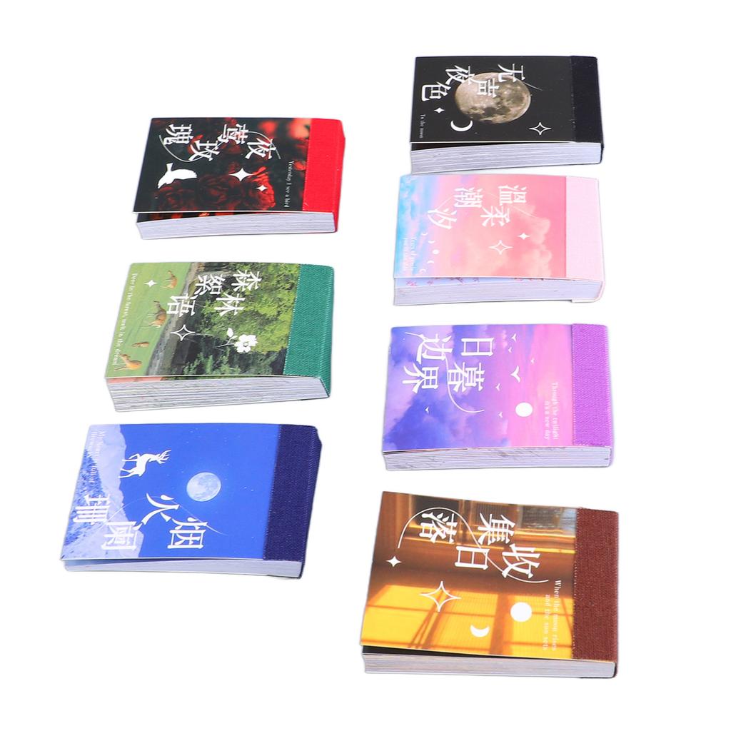 7 Sets 350 Sheets Vintage Sticker Book Strong Adhesion Waterproof Colorfast Scrapbook Stickers for DIY Journaling Photo