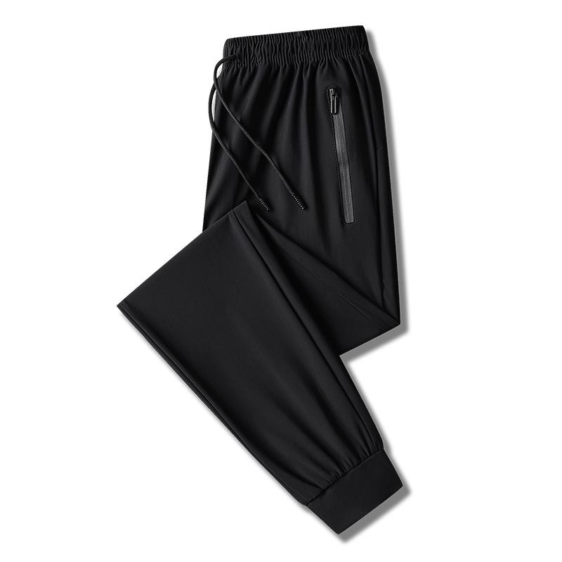 Quick-Dry Ice Silk Summer Casual Pants - Versatile & Trendy Sportswear