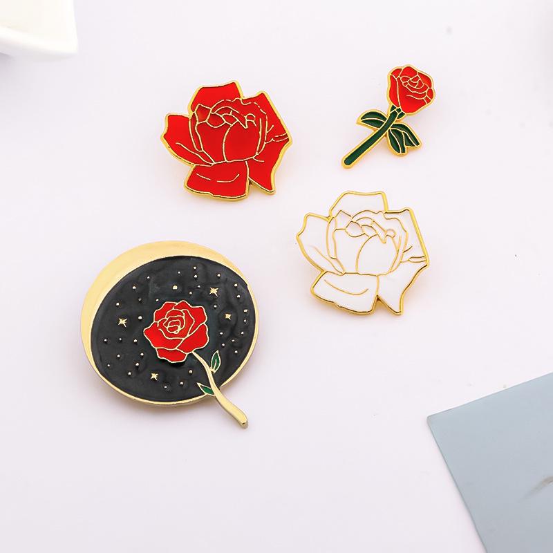 High-End Retro Rose Brooch: Exquisite 3D Cute Pin for Clothes and Bags