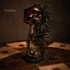Alternative Home Gardening Pots Gothic Skull Planter for Succulents Pothos, Creative Skeleton Flower Pot with Dark Decor Living Room Spine Column,