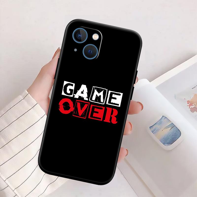 QE30 Game Over Phone Case for OPPO A40 A60 A80 A15 A16 A16K A12 A17 A17K A54 A54S A53 A53S A55 A56 A57 A98 F23