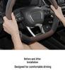 Ultra-Thin Suede Steering Wheel Cover for Geely Galaxy E8: Non-Slip, Sweat-Absorbing, Perfect for Autumn and Winter.